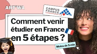 Démarches Campus France en moins de 5 min  كيفاش جيت نقرا في فرنسا 🇫🇷 👩🏻‍🎓 [upl. by Otis]