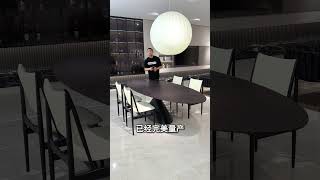 This flying saucer table can hold 500 pounds  Dining table  Foshan furniture  Furniture factory [upl. by Razal]