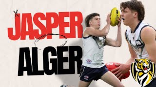 Jasper Alger  Welcome to the Richmond Football Club with Pick 58 of the National Draft [upl. by Palmore]