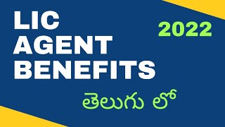 LIC AGENT BENEFITS IN TELUGU [upl. by Atelra510]