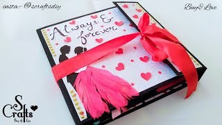 Scrapbook 💕  Handmade  S Crafts  Anniversary Scrapbook  Customisable  gift ideas [upl. by Llenrahc]