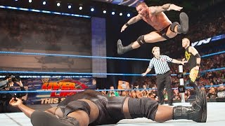 Randy Ortons toetouch split RKO celebration SmackDown May 20 2011 [upl. by Schug]