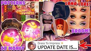 HALLOWEEN UPDATE Release Date 2 GAMEPASSES 3 LANA LORE Quests and MORE Roblox Dress To Impress [upl. by Amice710]