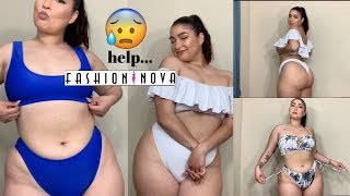 I TRIED FASHION NOVA CURVE BIKINIS tryon haul [upl. by Leclair]