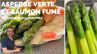 Asperge verte et saumon fumé [upl. by Synned]