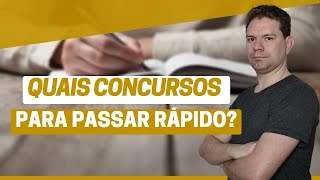 QUAIS CONCURSOS PARA PASSAR RÁPIDO [upl. by Llehcar]