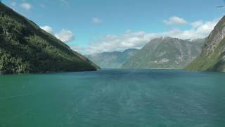 Geirangerfjord  Ausfahrt Timelapse HD [upl. by Coralie]