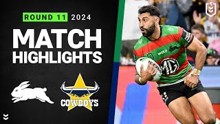 NRL 2024  Rabbitohs v Cowboys  Match Highlights [upl. by Campagna]