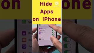 how to hide apps on iphone  hide apps in iOS  unhide apps on iphone iphone hideapps [upl. by Adalheid]