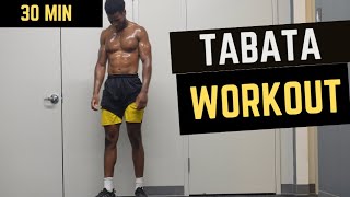 30 MIN  Tabata Workout  No Equipment Workout  TABATA HIIT Workout [upl. by Mloc]