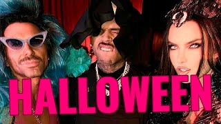 CHRIS BROWN JAMES CHARLES AND ALESSANDRA AMBROSIO HALLOWEEN   MatheusMazzafera [upl. by Felisha]