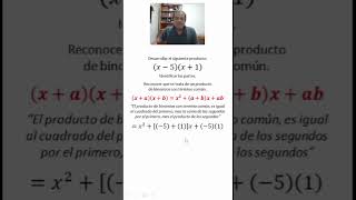 Binomios con término común 02 parte 06 algebra matematicas matematicasfaciles productosnotables [upl. by Gersham32]