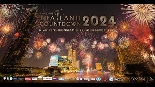 Amazing Thailand Countdown 2024 at ICONSIAM ThisYearCountdownMustBeAtICONSIAM [upl. by Llekcm]