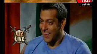 Salman in Aaj Tak studio on Republic Day Part 1 of 14 [upl. by Orson]