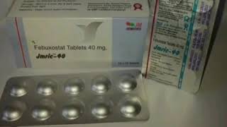 Jmric 40 Tablets Febuxostat Tablets 40 mg [upl. by Adai]