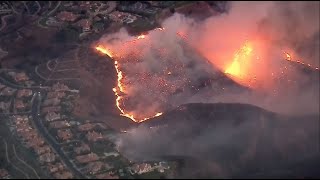 Southern California wildfires encroach upon homes businesse [upl. by Jacobina]