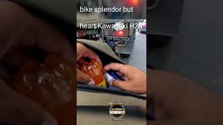 Bike Splender But Heart Kawasaki Ninja H2R 🔥 Watch Till End ❤️👍😍shorts humanity [upl. by Jerrylee490]