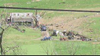 West Virginia community stunned by firstever recorded tornado leaves homes and farmland destroyed [upl. by Aneekahs]