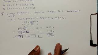 1 Binary Arithmetic Addition and Subtraction of Signed Numbers using 1s Complement Form [upl. by Weyermann58]