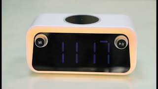 ZenClock 7 in 1 Wireless Charging Alarm Clock [upl. by Attekahs]