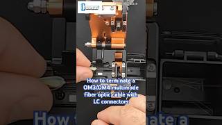 How to terminate OM3OM4 fiber optic cable with 20mm jacket using 33LC02110LC Fast connectordiy [upl. by Rector982]