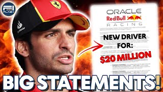 Sainz’s BIG Statement as Red Bull Clarifies Rumours  F1 News [upl. by Daggna]