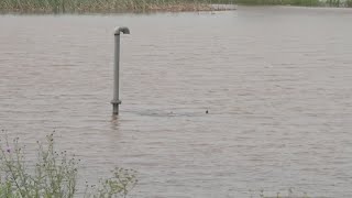 Dam in Rockwall County shifts as it works to contain water [upl. by Fatma]