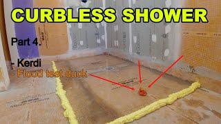 Applying kerdi to curbless shower [upl. by Olram52]