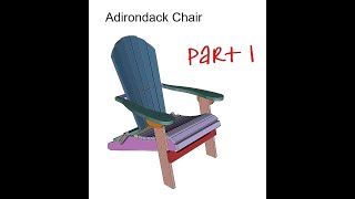 Folding Adirondack Chair Build PART 1 [upl. by Jarad]