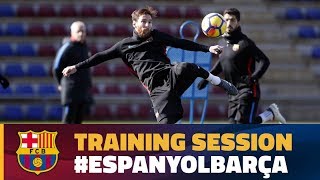 Last training session before the league game against Espanyol [upl. by Sidoon715]