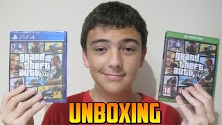 UNBOXING GTA 5 PS4 Y XBOX ONE ESPAÑOL [upl. by Nylrak322]