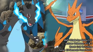 Mega Charizard X vs Mega Charizard Y Anime HD AMV [upl. by Corbett]