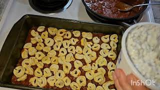 Cheesy tortellini bake recipe [upl. by Mcclain]