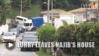 Lorry seen exiting Najibs house [upl. by Oicapot]