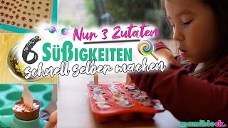 6 einfache Süßigkeiten  Nur 3 Zutaten 🍭🍬  Einfach amp Schnell  Geschenkideen  mamiblock [upl. by Myles188]