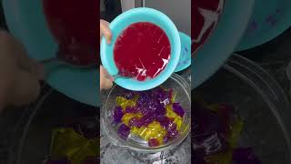 Gelatina colorida receitas youtubeshorts shorts [upl. by Maloy]