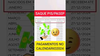 DATAS DE SAQUE PISPASEP 2022 CALENDÁRIO 2024 [upl. by Aikemaj]