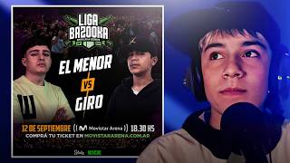 💥GIRO VS EL MENOR🔥 KLAN VS CILL😱🤯LIGA BAZOOKA LO LOGRO [upl. by Maggee]