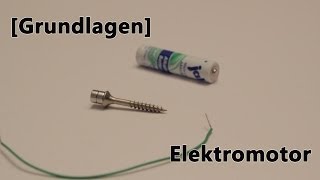 Grundlagen Elektronik Elektromotor selber bauen [upl. by Elinor39]