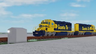 ATSF local Train in RoScale BNSF Chillicothe Sub 1994 [upl. by Tigirb]