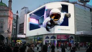 3D ledwall board and DOOH advertising without glasses  Ledwall 3D pubblicitari migliori al mondo [upl. by Leban]