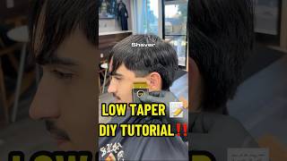 Low Taper Fade 💥💇🏻‍♂️ Barber Tutorial 📝 Take Notes 💈 [upl. by Tirza]