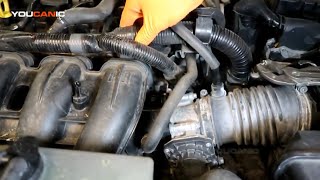 20132017 Mazda CX5  Camshaft Position Sensor Replacement 25L 4 Cylinder Skyactive Engine [upl. by Tanitansy446]