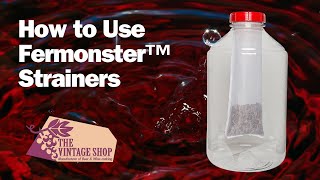 How to Use Fermonster™ Strainers for Beer Wine or Kombucha Fermentation [upl. by Jenkel]