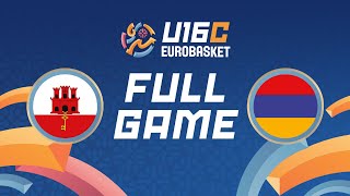 Group Phase  Gibraltar v Armenia  Full Basketball Game  FIBA U16 EuroBasket Division C 2024 [upl. by Benilda]