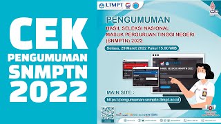 Cara Melihat Pengumuman SNMPTN 2022 [upl. by Elder215]