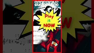 Learn This EPIC Scorpions Riff on Violin NOW [upl. by Ynaffet]