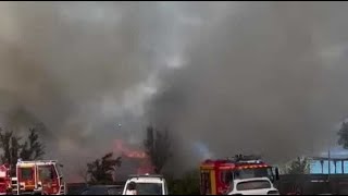 La paillote de Capo di Feno partiellement détruite par un incendie [upl. by Tnahsin]