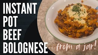 Instant Pot Beef Bolognese from a Jar [upl. by Cicily]