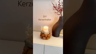 herbstbasteln kerzenhalter diydeko diydecoration actiondiy herbstdekoweihnachtsdeko basteln [upl. by Aviv]